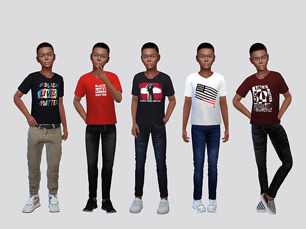 Graphic Tees Boys by McLayneSims from TSR