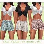 Sims 4 CC Lightweight Pajama Shorts