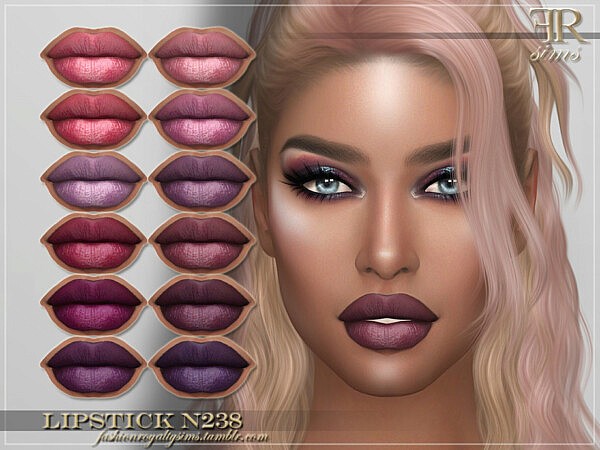 Lipstick N238 by FashionRoyaltySims from TSR
