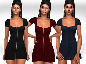 Sims 4 CC Short Sleeve Dresses