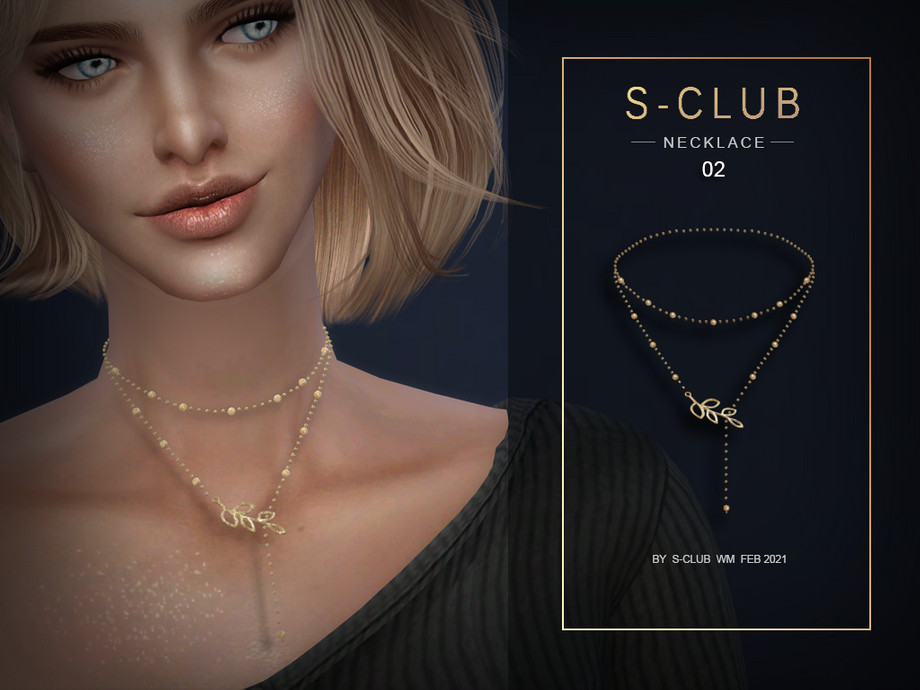 Wm Necklace 202102 By S Club From Tsr • Sims 4 Downloads