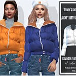Sims 4 Short down jacket with a sweater