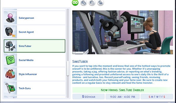 SimsTuber Career by adeepindigo from Mod The Sims