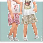 Sissi Skirt Toddlers for Sims 4 CC