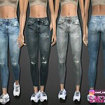 Skinny Length Jeans Sims 4 CC
