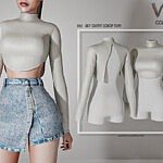 Sky Outfit Top sims 4 cc