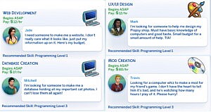 Software Engineer Odd Jobs Pack Sims 4 CC