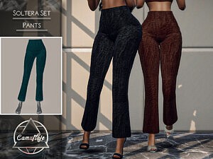 Soltera Set Pants Sims 4 CC