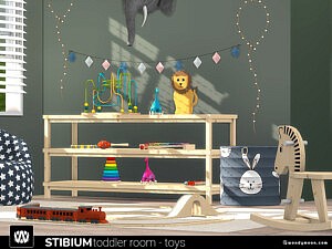 Stibium Toddler Room Toys sims 4 cc