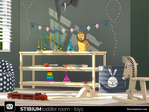 Stibium Toddler Room Toys sims 4 cc