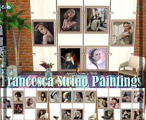 Strino Paintings sims 4 cc