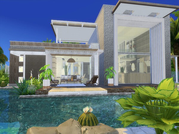 Sunset Breeze House Sims 4 CC