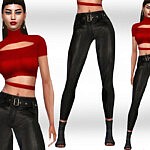 Trendy Casual Full Outfit sims 4 cc