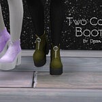 Two Color Boots by Dissia
