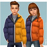 Two Tone Jacket for Kids Sims 4 CC