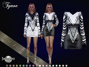 Tynoe dress Sims 4 CC