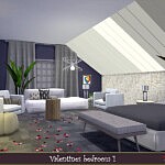 Valentine Bedroom Sims 4 CC