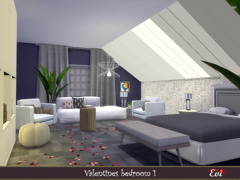 Valentine Bedroom 1 By Evi From Tsr • Sims 4 Downloads