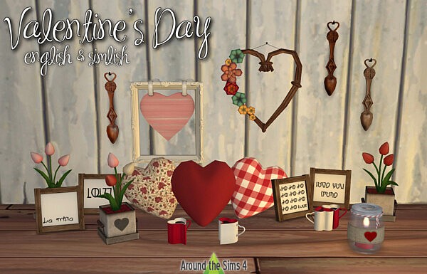 Valentines Day Decoration from Around The Sims 4