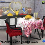 Valentines Day Dinner Sims 4 CC