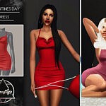 Valentines Day Dress Sims 4 CC