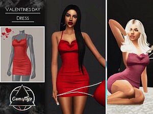 Valentines Day Dress Sims 4 CC
