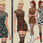Valentines dress Sims 4 CC