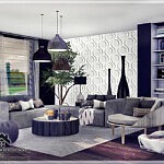 Valeri Living Room for Sims 4 CC