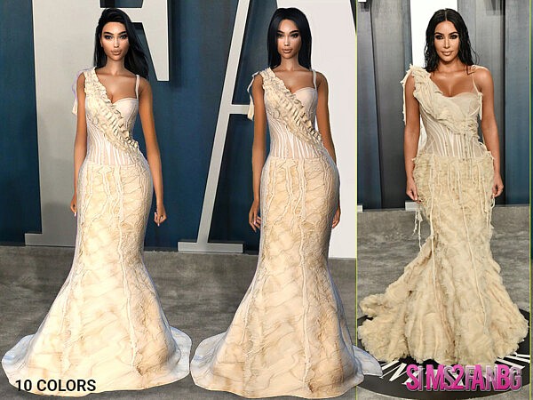 Vanity Fair Dress 412 by sims2fanbg from TSR