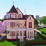 Victorian Haunted House Sims 4 CC