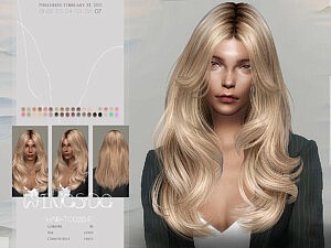 WINGS TO0215 Hair sims 4 cc