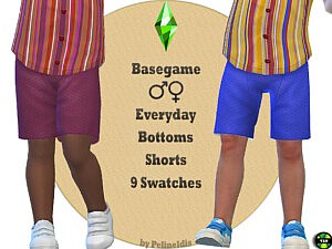 Wafer Cotton Shorts Sims 4