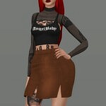 Willow skirt sims 4 cc