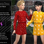 Wisteria Sims 4 Dress