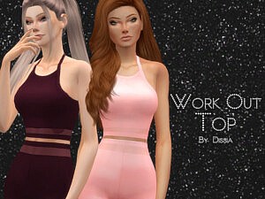 Work Out Top sims 4 cc