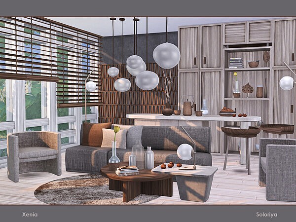 Xenia Livingroom Sims 4 CC