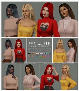 Love Hair Sims 4 CC 1