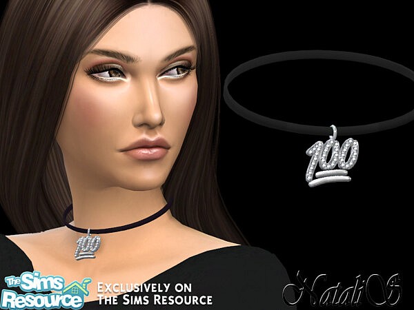 100 points emoji choker by NataliS from TSR