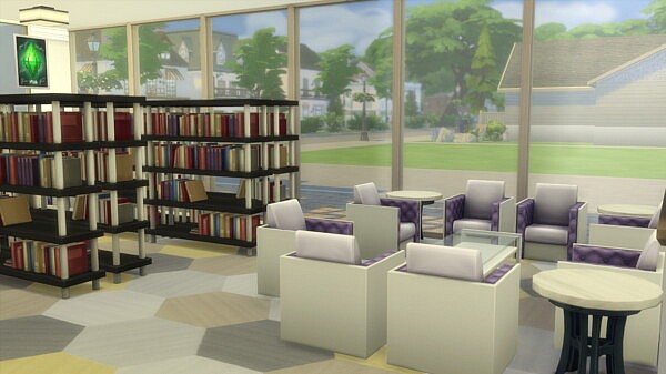 Marmalade Library by SweetSimmerHomes from Mod The Sims