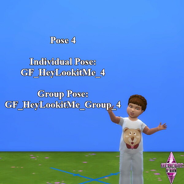 Hey Lookit Me Pose Pack by GenericFan from Mod The Sims
