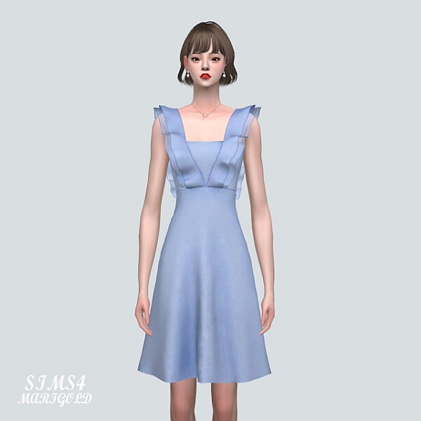 SL 5 Flare Midi Dress from SIMS4 Marigold