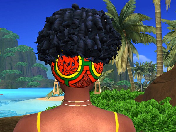 Afro Curls with Hairstye Wrap by drteekaycee from TSR