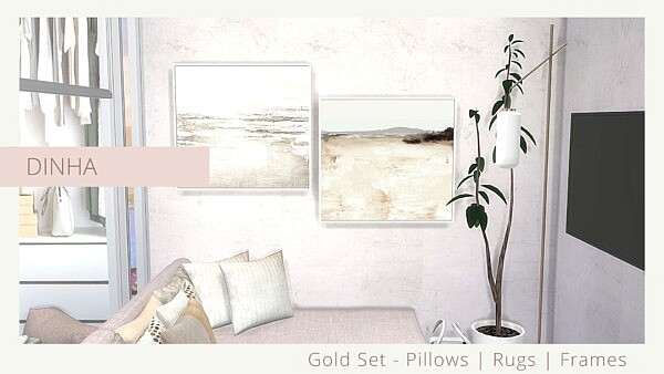 Gold Set Pillows from Dinha Gamer