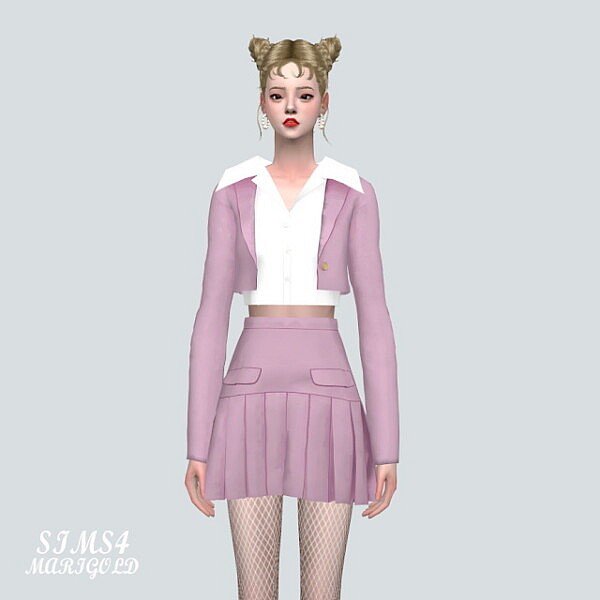 1 AC Pleats 2 Piece from SIMS4 Marigold
