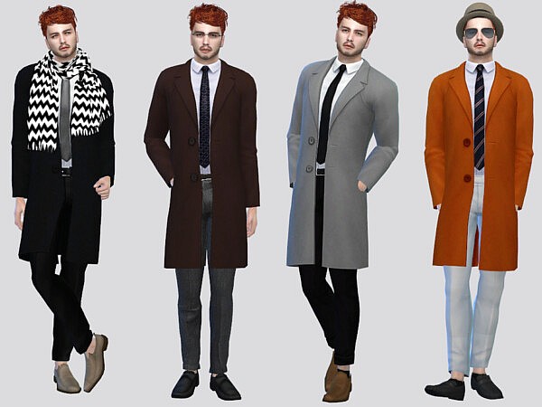 Payne Long Trench Coat by McLayneSims from TSR