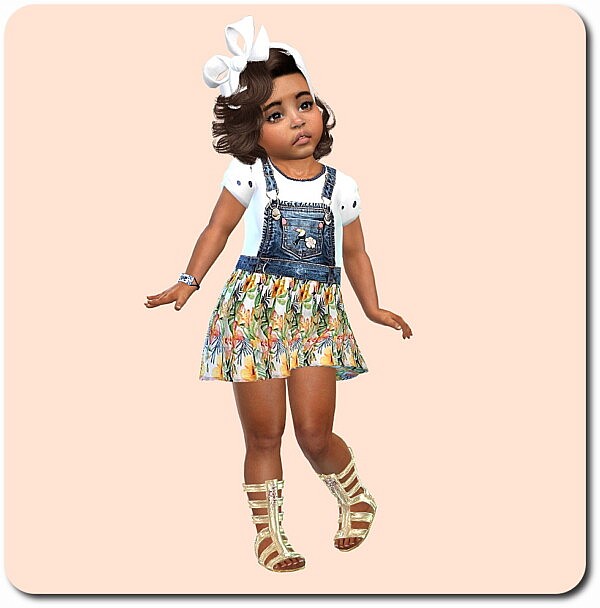 Designer Set for Toddler Girls from Sims4 boutique