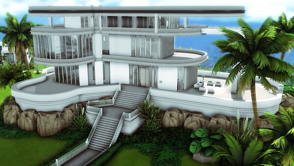 Modern Mansion NO CC by plumbobkingdom from Mod The Sims