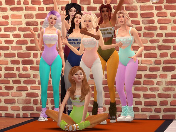 Retro Workout Bodysuit by Dissia from TSR