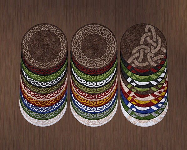 Knotwork Circle Rugs by Sarinilli from Mod The Sims