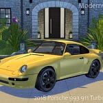 2018 Porsche 993 911 Turbo Project Gold sims 4 cc